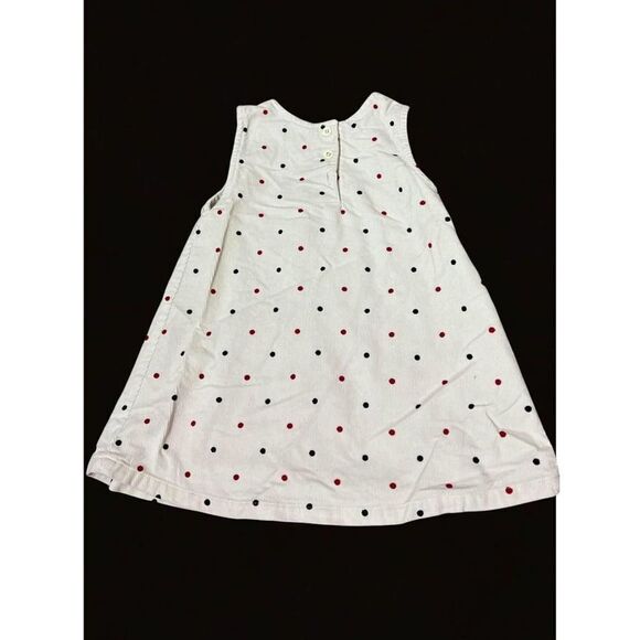 Healthtex Girls Overall Dress Sz 24m polka dot - Picture 2 of 5